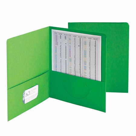 PEN2PAPER Smead Green Standard Two Two Pocket Folders 25 Count - Green PE3496649